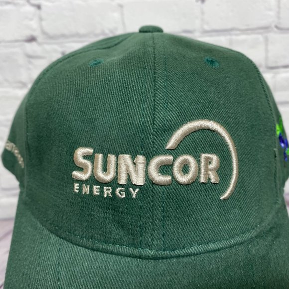 Oilfield Hat Cap Strap Back Green Suncor Energy WAPISIW Lookout Reclamation - Picture 6 of 11